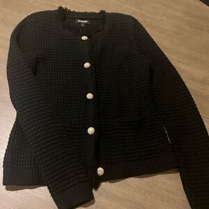 Classy & NEW!!! Express Knit Sweater with embellished buttons and POCKETS.